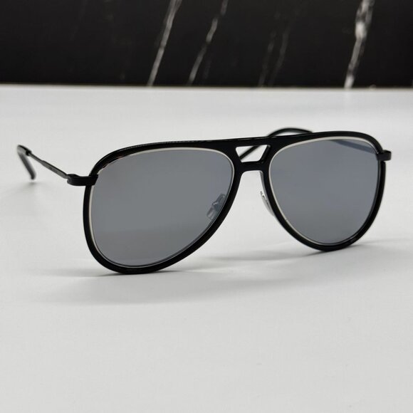 NEW SAINT LAURENT CLASSIC 11 RIM 002 BLACK UNISEX SUNGLASSES SAINT LAURENT - Picture 3 of 11